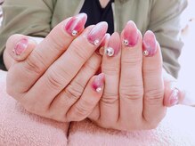 ネイルサロン ティプレシャス(T Precious)/ピンクの上品キラキラネイル☆