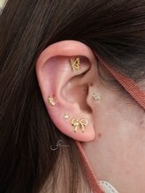 ハチナナヨンネイル(f*w874nail)/耳ツボジュエリー