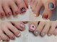 キャットケー ネイル(CAT.K Nail)の写真/【ワンカラーも親指アートも◎】あなたの足元を彩るフットネイル♪ワンカラー・ラメは2色まで選択OK！