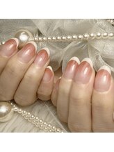 アオマリー(Aomalie)/グラデ×フレンチネイル ¥11,880