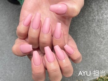 ピンク マットネイル