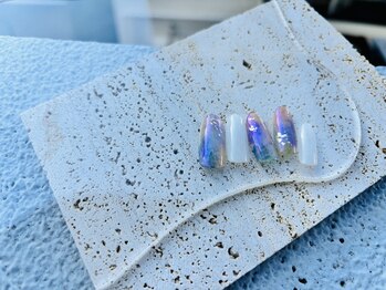 テテネイル(tete.nail)/タイダイ×オーロラミラー