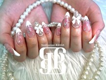 ネイルサロンレイアス(RAYAS)/ラメチークフレンチネイル☆