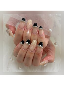 黒フレンチ×キルティング