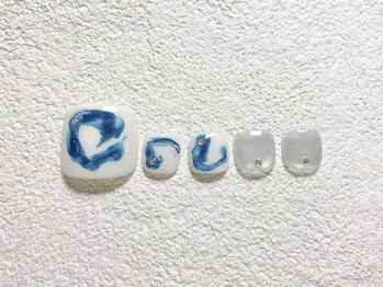 ピース(PEACE)/フットネイル/ニュアンスネイル