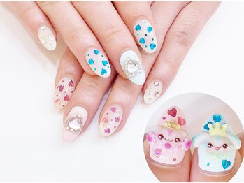 ネイルコレクション ピンク(Nail Collection Pink)/ジェル付放+キャラ♪プリキュア