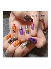 ハロウィンネイル