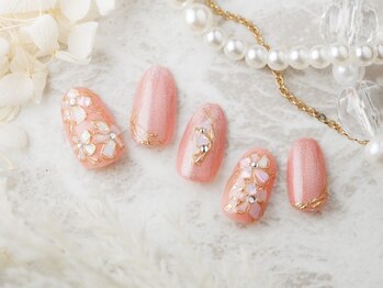 ジュアール(JuAR)/シェルフラワーネイル