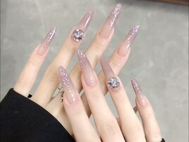 紫グラデーションxVカット