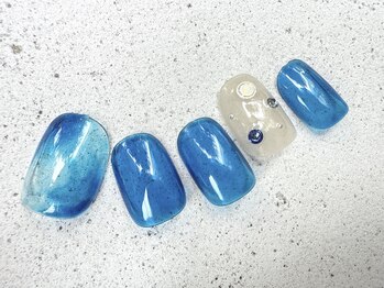 スピーディーネイル(Speedy Nail)の写真/トレンドデザインや季節感のある華やかなデザインをショートネイルでも★豊富なサンプルから選択可◎