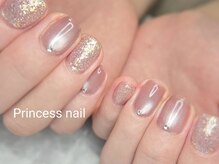 プリンセスネイル(Princess nail)/水光マグ×フラッシュラメ　9200
