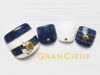 クアトログランシュ 青葉台(QUATRO×GranCieux)/マリン風フットネイル
