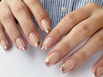 アイネイルズ 梅田店(I nails)/ミラーフレンチ