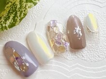 アミネイルズ(AmiNails)/シェルミラーネイル♪