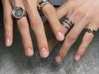 オムネイル 渋谷(HOMME NAIL)/クリアジェル ¥3.800