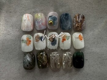 ムー(nue)の写真/4週間以内のご来店で付け替えオフ無料◎1人1人に合わせたカラーをご提案！シンプルの中にも"個性"を…