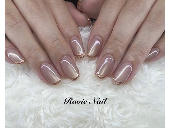 ラヴィ ネイル(Ravie Nail)の写真/大人気のマグネットからニュアンス系デザインでトレンド感を☆オフィスに映える上品アートも◎