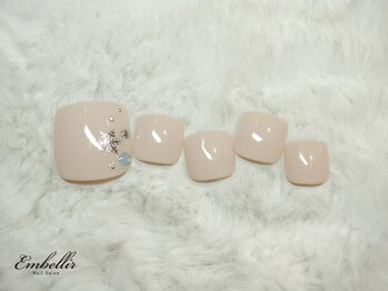 アンベリール 横浜店(Embellir)/(436)雪の結晶フットネイル