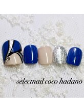 セレクトネイル ココ 秦野店(SELECT NAIL COCO)/フット　キラキラ