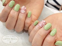 ロフティーネイル 駒川店(Lofty Nail)/ぷっくり桜ネイル