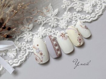 ワイネイル(Y.nail)/和柄とインド刺繍柄デザイン