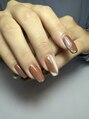 シャンディネイル(Shandy nail)&nbsp;秋ネイルミラーネイルニュアンスネイル