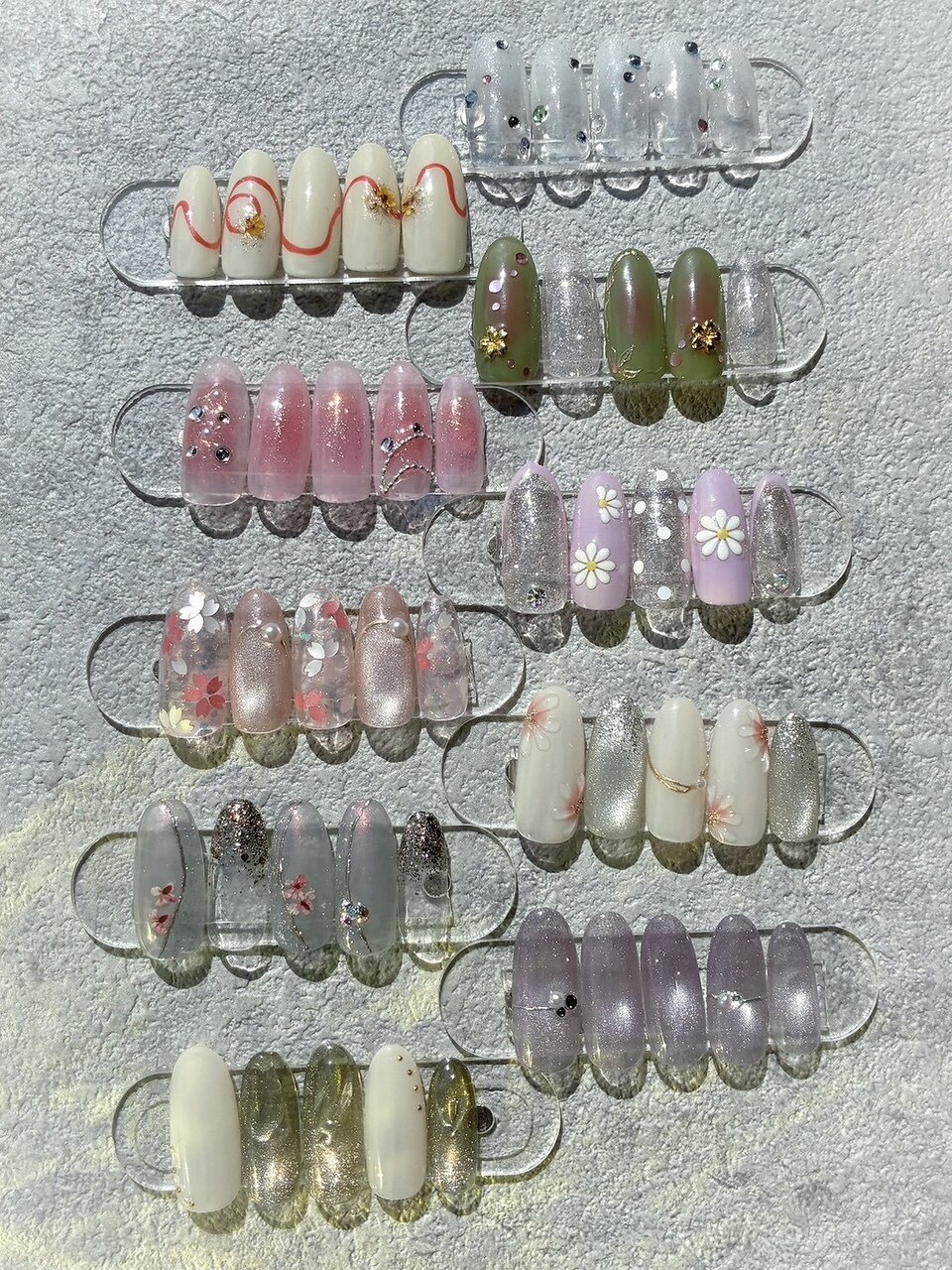 【ネイル】春の定額デザインB 華やかアートネイル（旧Bコース）