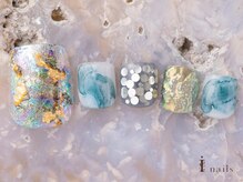 アイネイルズ 吉祥寺店(I nails)/キラキラホログラムフット