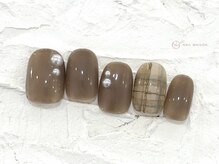 ネイルメゾン 池袋店(NAIL MAISON)/ブラウンチェック￥8050