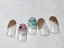 夏デザイン/アイスネイル