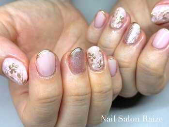 ライズ 本町店(Raize)/フラワーネイル/ピンクネイル