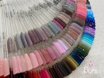 ピュア(Pure)の写真/カラーの種類がとても豊富で、ワンカラーの方でも楽しめる！人気のマグネットやフラッシュも多数ご用意☆