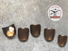 Fマットブロンズと天然石