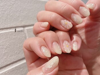 アイネイルズ 渋谷店(I nails)/ぷっくりフラワー￥7980[渋谷]