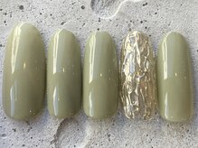 フリークネイル(FREAK Nail)/凹凸ミラーワンポイント ¥7000