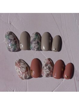 ネイルサロン ブリオン(Nail Salon Bullion)/アンティークフラワーネイル