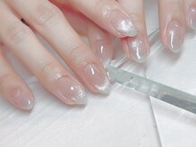 クーアネイル(kuua nail)/グラデ　　× &nbsp;&nbsp;&nbsp;まぐフレンチ