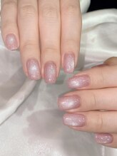 エクラ(eclat)/春色マグネットネイル☆