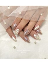 レモン(Lemon)/パールとラメネイル