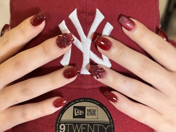 ネイルサロン メリア(MeRia)/スカルプ2本アート