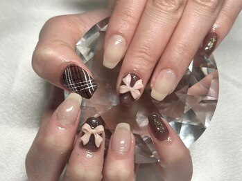 バレンタインネイル