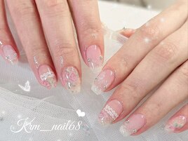 お花×レースネイル 担当西村