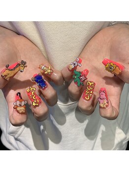 ラウンジ渋谷 本店(RounGe SHIBUYA)/ 【スカルプ】3Dネイル