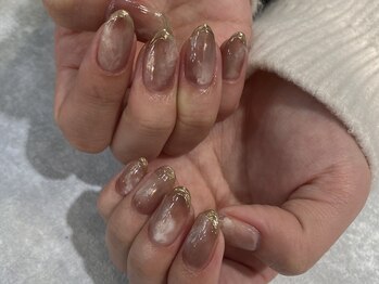 アンネ 渋谷店(ANNE)/【パラジェル】ミラーフレンチ