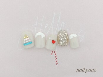 ネイルパティオ 浦和店(nail patio)/クリスマスネイル ¥9,980