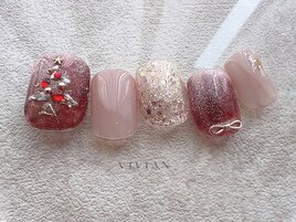 クリスマスネイル