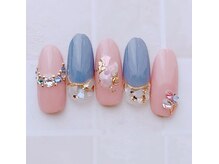 サンネイルルーム(sun nail room)/シェル×ワンカラー×ストーン