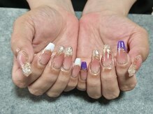 アマダネイル(amadanail)の雰囲気（20時まで受付可能♪ ☆夏らしくキラキラフレンチ☆）