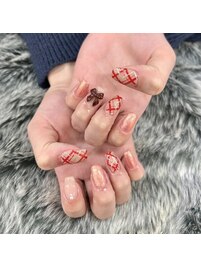 チェックネイル