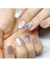 センスネイル(Sense nail)/マグワンカラー×リボン